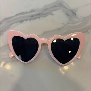 Light Pink Heart Bachelorette Sunglasses